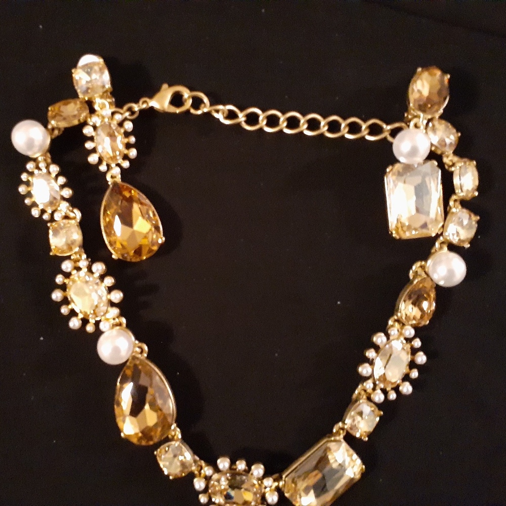 Oscar de la Renta Signed Necklace/Earring Set Mult